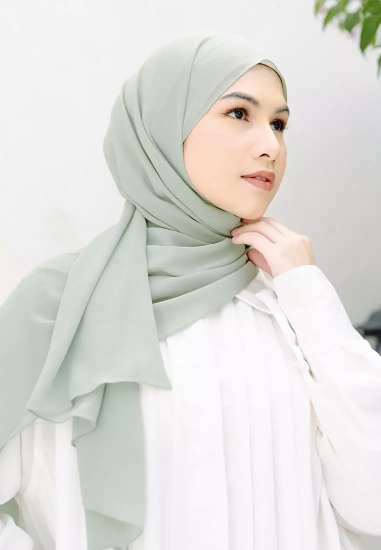 Bawal Instan Shawl Tali (Pashmina Tali Ceruty Babydoll) Avocado