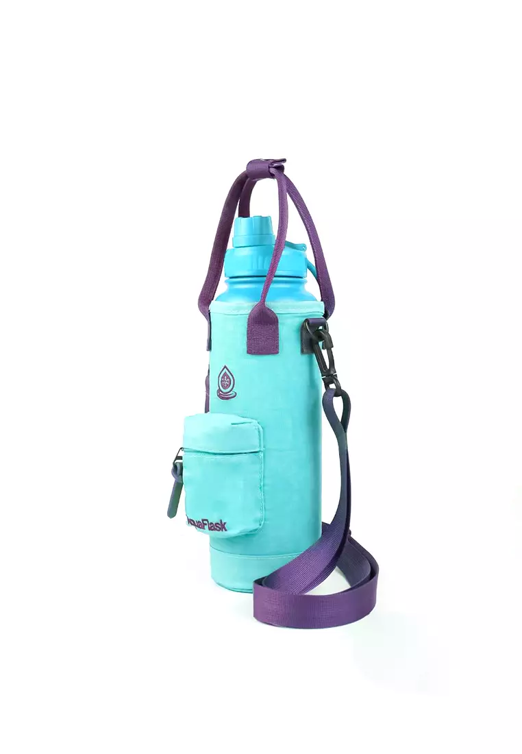 40oz Bottle Bag Teal/Violet