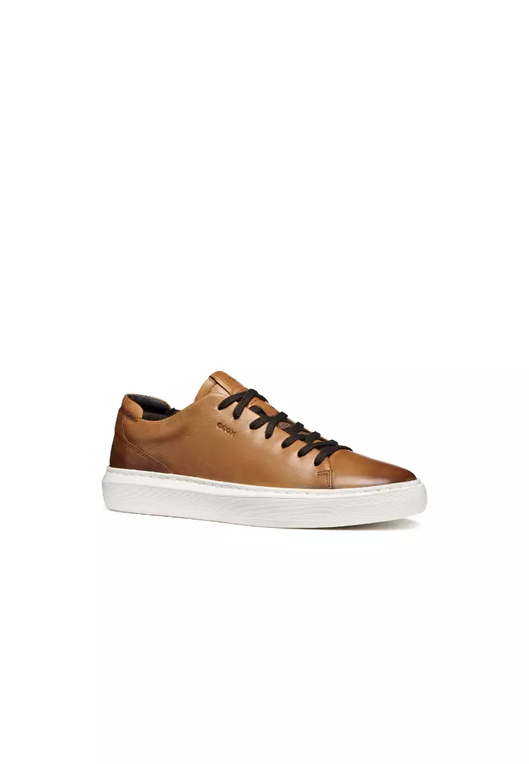 GEOX Men Deiven Leather Sneakers - Light Brown U655WA-00043-C6002S6