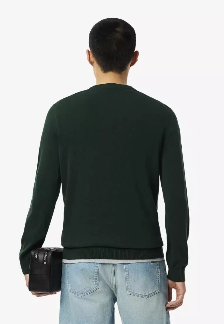 Monochrome Crew Neck Cotton Sweater