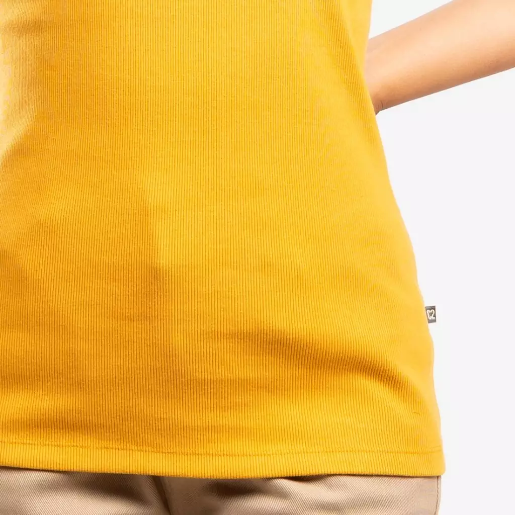C2 Levany Yellow Tanktop Wanita - Basic Rib Tanktop Wanita