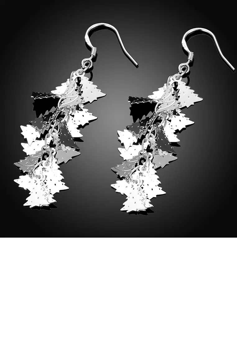 Christmas tree tassel earrings on sale