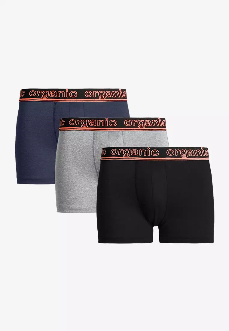 Organic Basics 3-pack Cotton Stretch Boxers - Black – Dapper
