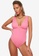 Trendyol pink V-Neck Back Detailed Swimsuit 970B8US84B635DGS_1