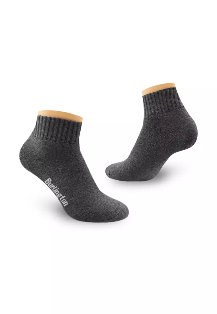 Burlington Ladies' Cotton Ankle Lite Thick Sports Socks 3 pairs in 1 pack 6222