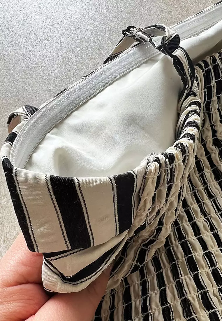 Contrast Stripe Slip Dress YX3226