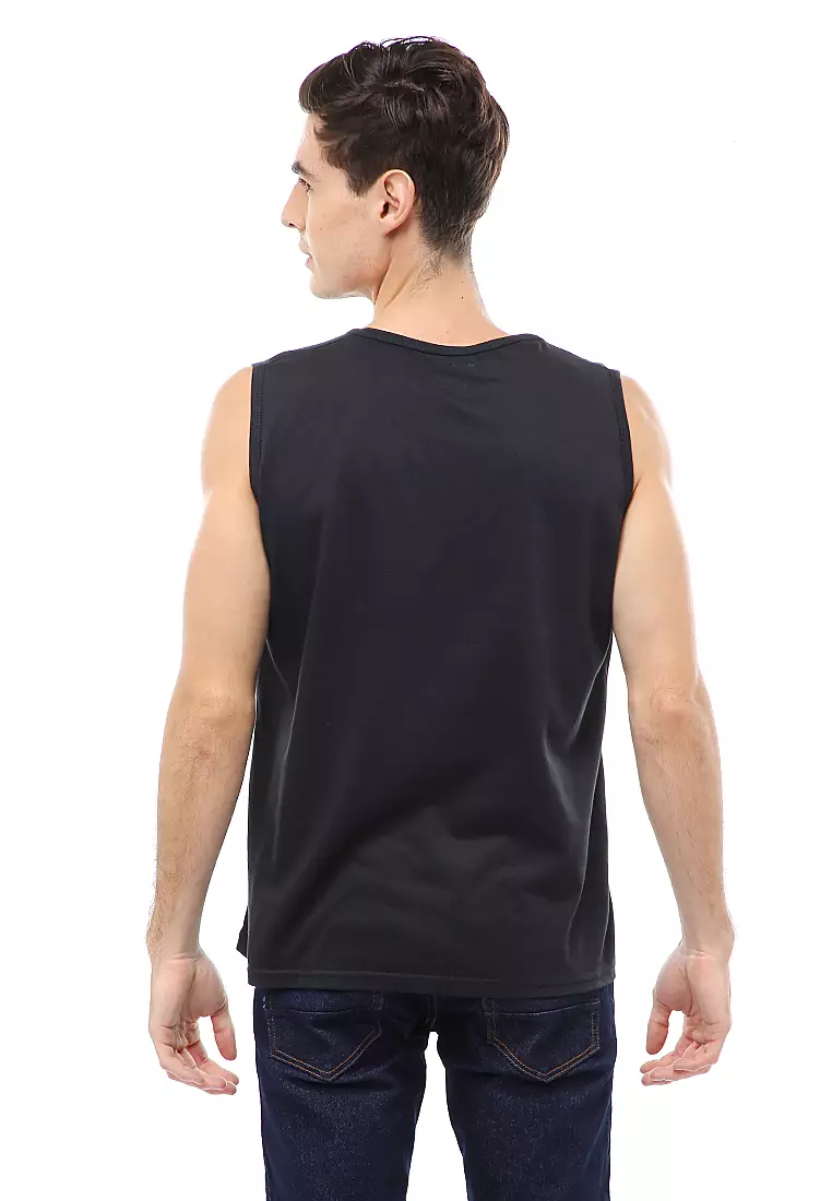 Agies Pakaian Dalam Pria Tank Top Singlet Rate Motive Material Cotton ORIGINAL - Red