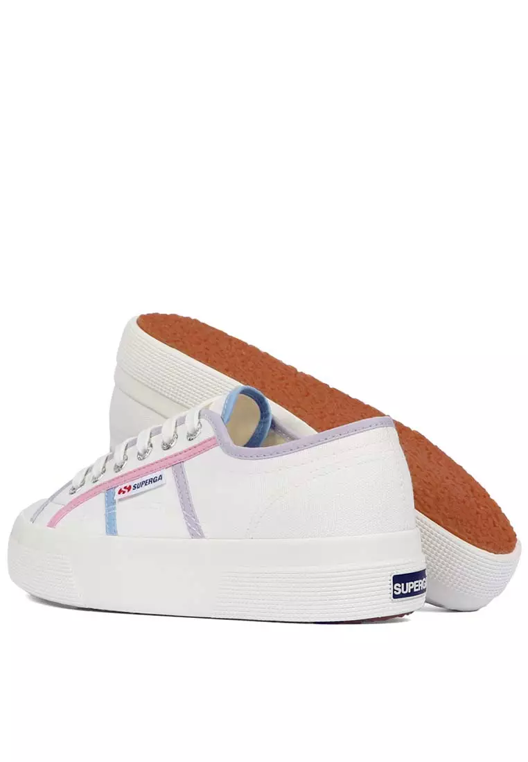 Superga 2740 Colourblocking White Avorio Pink Blue Light