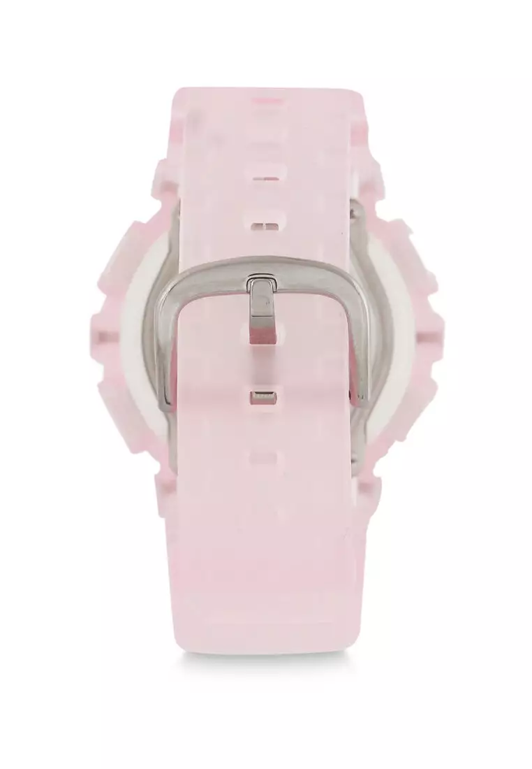 Casio Baby-G Jam Tangan Wanita - Pink Transparent White - Resin - BA-130CV-4ADR
