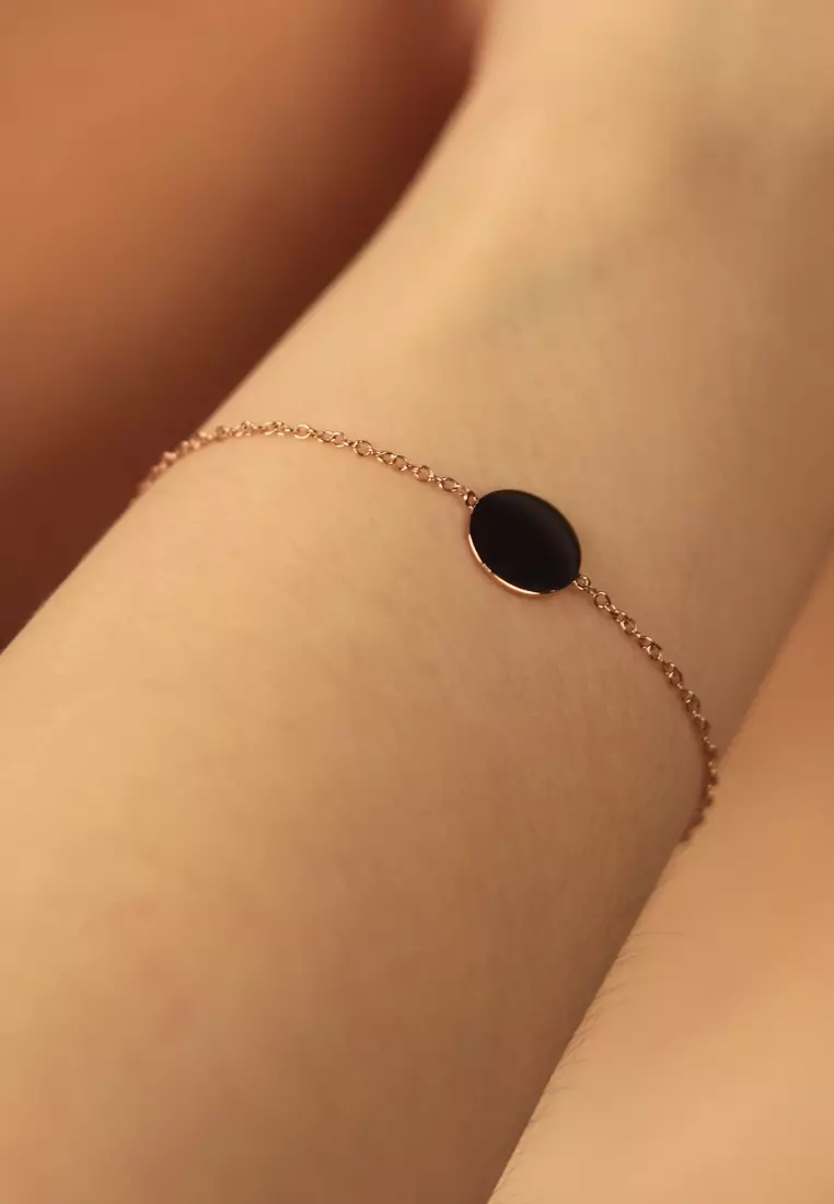 Rose Gold Blank Disc Bracelet