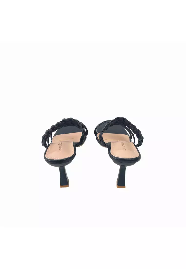 Lancaster Polo Women/Lady Open Toe Slip On Sandal Heels