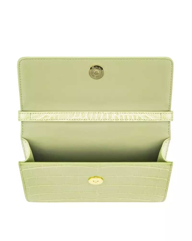 Jual JW Pei Julia Acrylic Chain Crossbody Bag Sage Green Croc