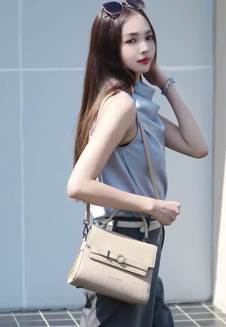 Women's Top Handle Bag / Sling Bag / Crossbody Bag / Shoulder Bag (手拿袋 / 斜孭袋 / 單肩包) - 棕色