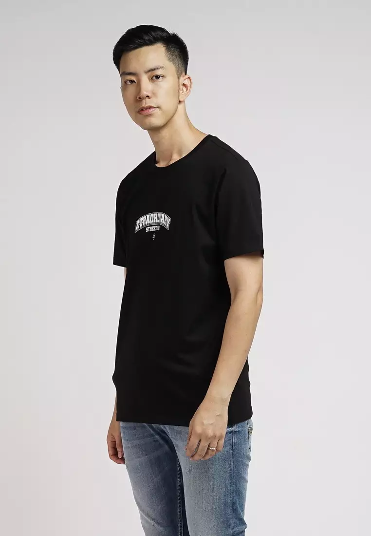 XTRAORDINARY T-Shirt Cotton Spandex Pria 48092