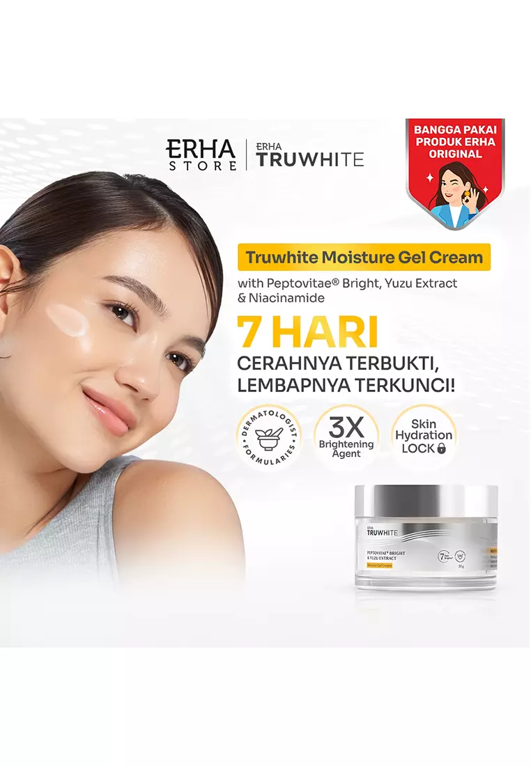 ERHA Truwhite Peptovitae Bright & Yuzu Extract Moisture Gel Cream 30 g