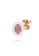 Aquae Jewels pink Earrings Princess 18K Gold and Diamonds with Ruby - Emerald - Sapphire - Rose Gold,Ruby 14804ACD033541GS_3