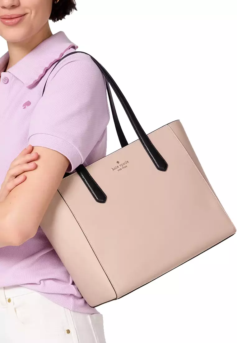 Staci Medium Tote Bag - Warm Beige Multi KL006