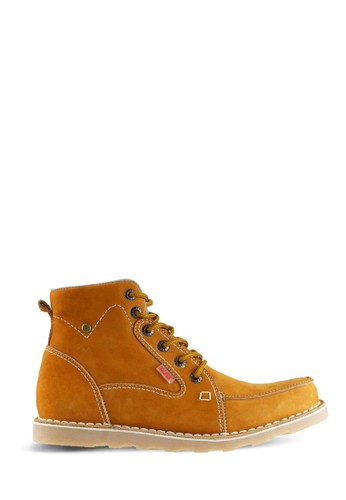 Vektor Tegak Gambar Sepatu  Boot Pria