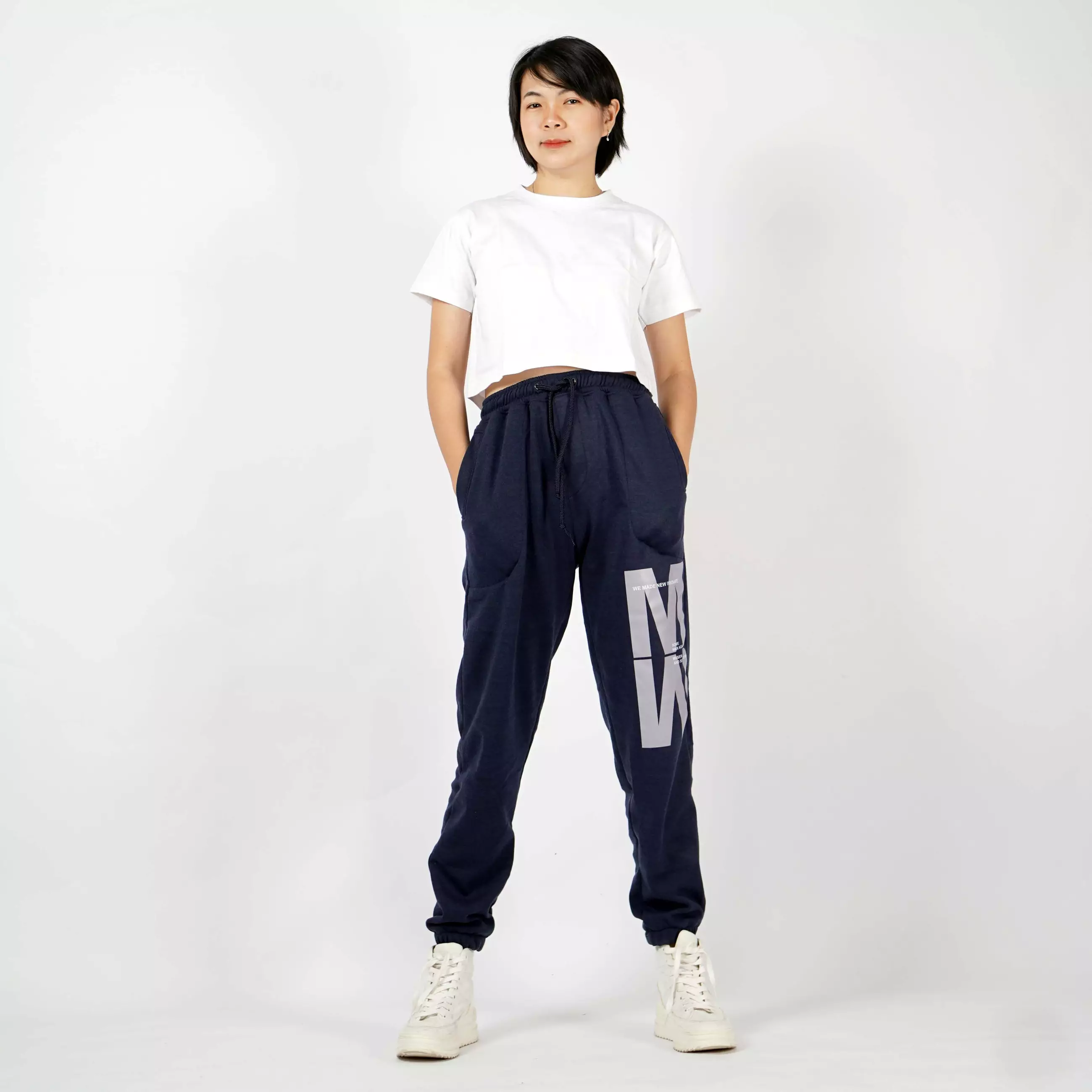  MERIS Celana Olahraga Celana Training Pant Celana Lari Wanita - Navy
