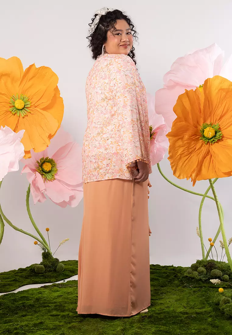 GRS RECYCLED POLYESTER PLUS SIZE KURUNG DARPE SET