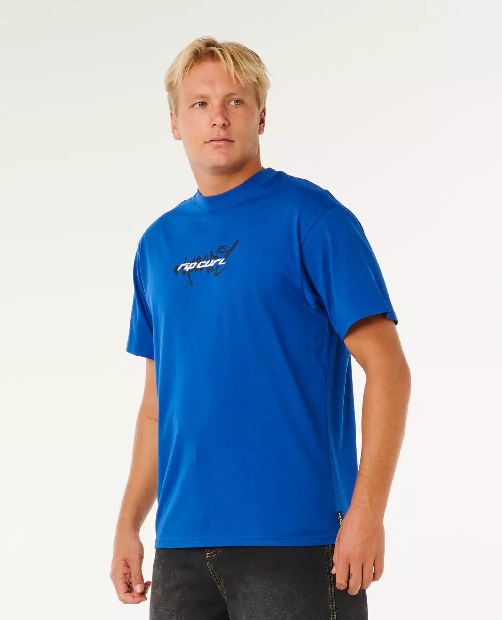 Rip Curl Men Inner Visions Blast Over Loose Tee - Electric Cobalt