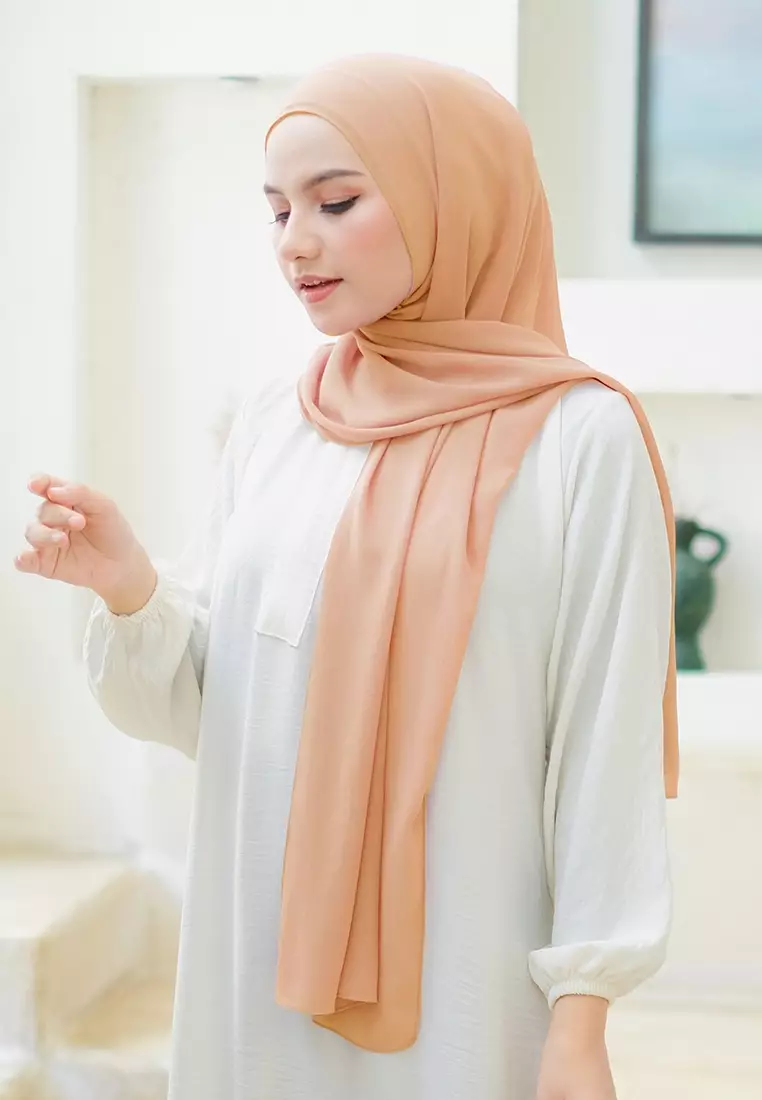 HIJAB INSTAN LATIFA - DUSTY ORANGE
