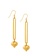 TOMEI TOMEI Drop Love Earrings, Yellow Gold 916 (XXHOE11399-1C) (4.71g) DFB7CACF8E1E5AGS_2