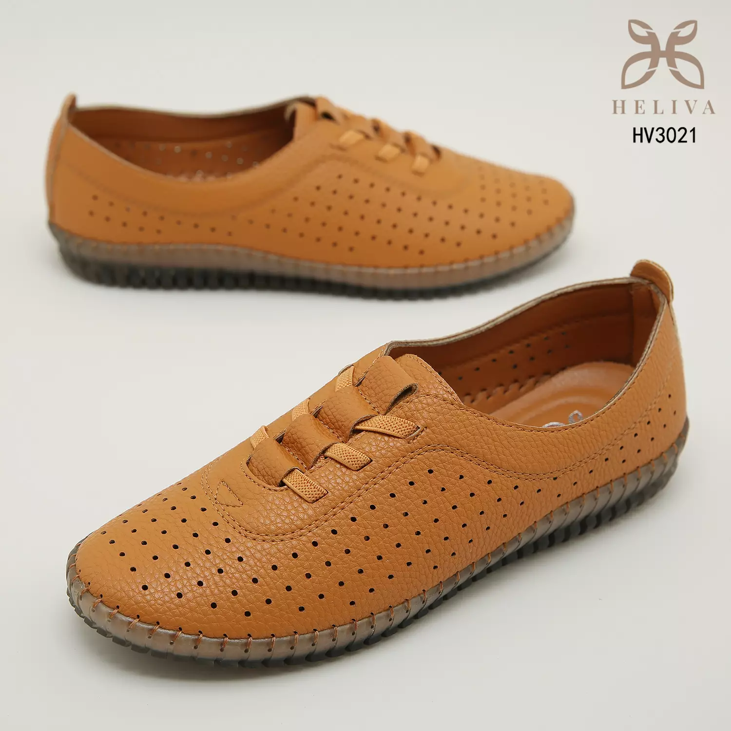 Heliva Agatha Loafer Slip On Lace Up Breathable