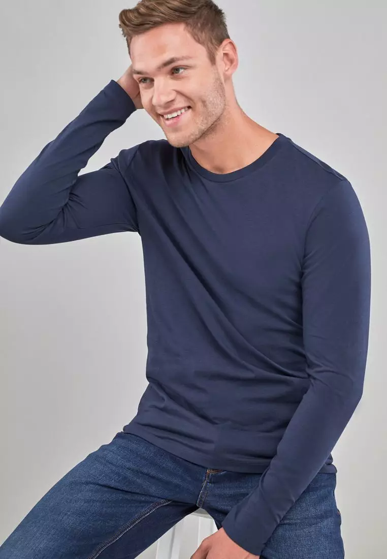 long sleeve tight shirt men