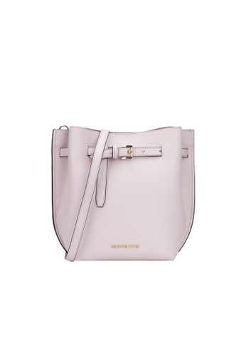 Michael Kors Michael Kors EMILIA Small solid color leather Ladies carry bucket  bags on one shoulder 35S1GU5M1T | ZALORA Philippines