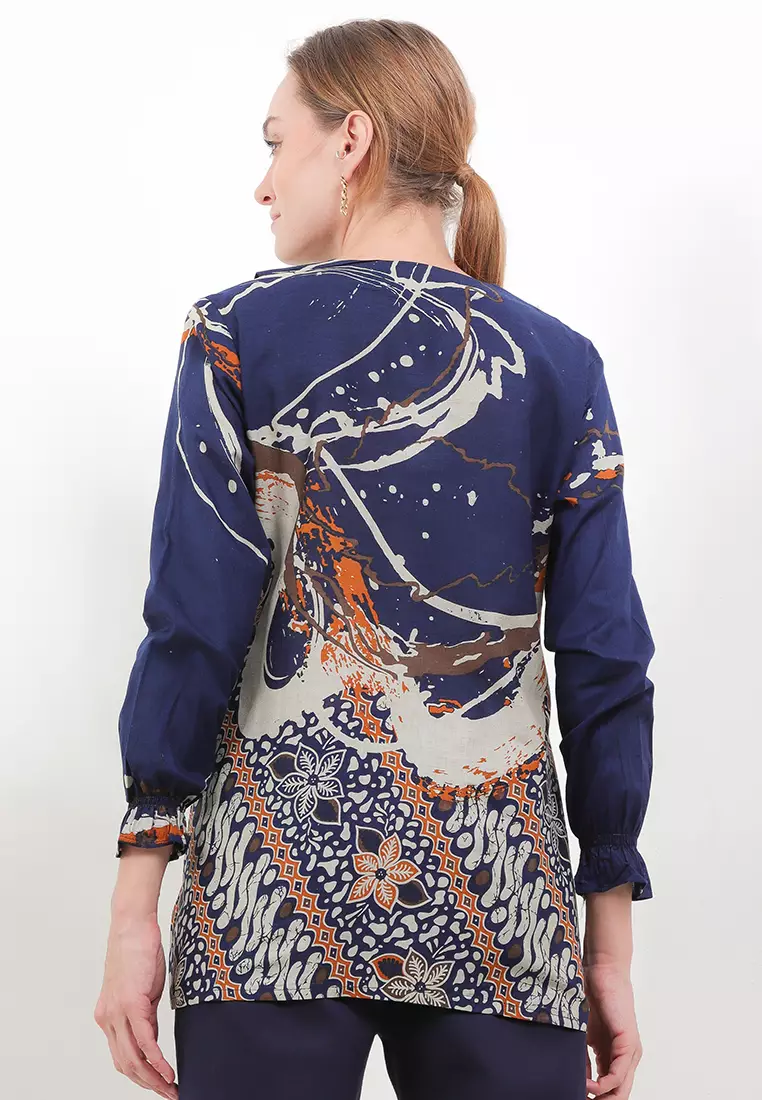 Dixie Blouse Batik Exclusive Premium Wanita Casual Modern