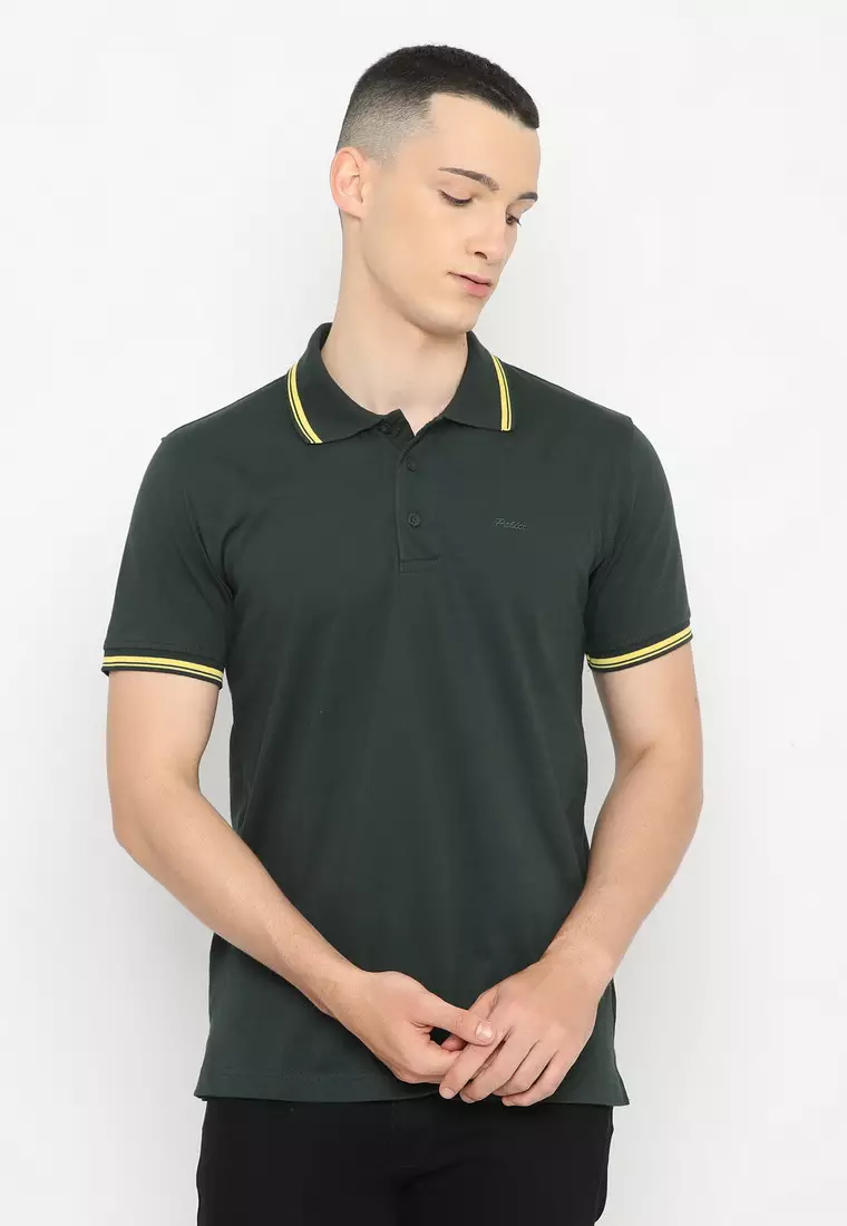 POLICE Polo Shirt Krah Stripes Pria 207200231