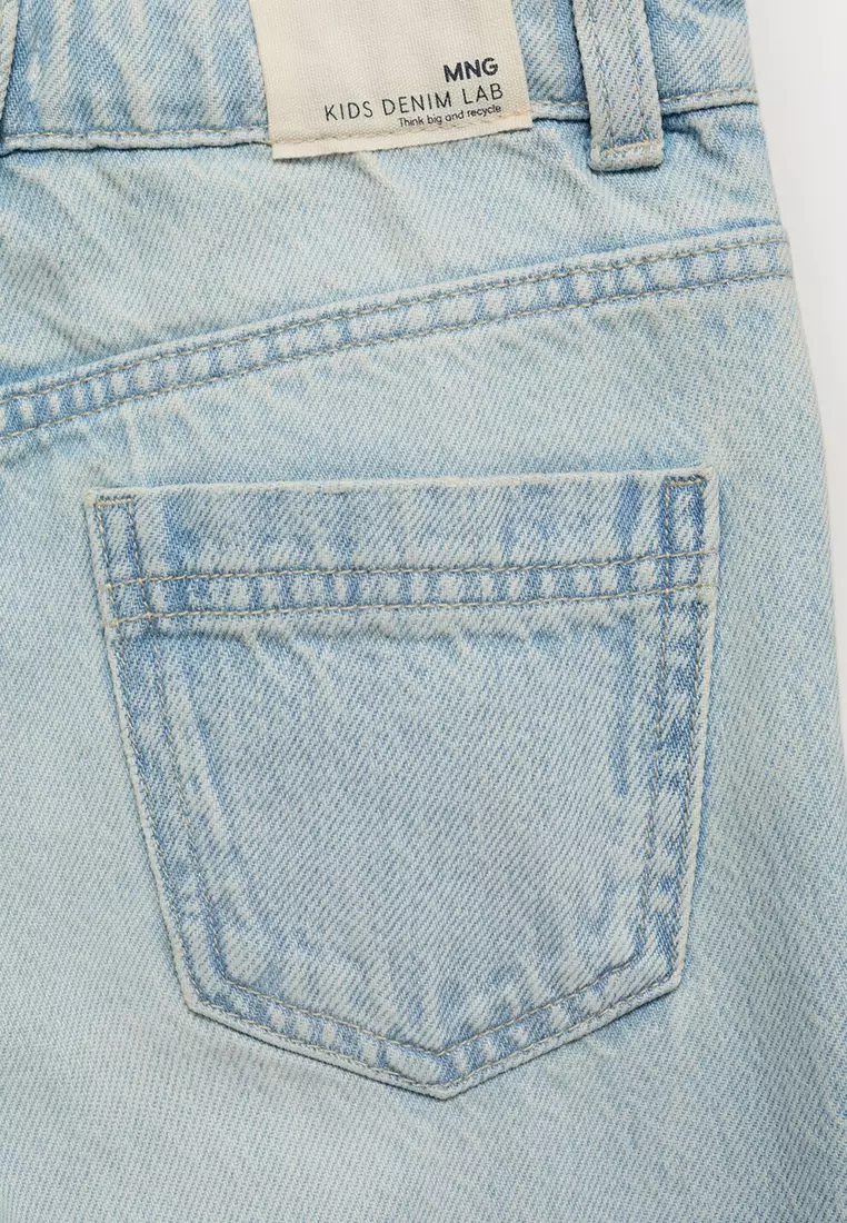 Wide Leg Jeans With Turned-Up Hem