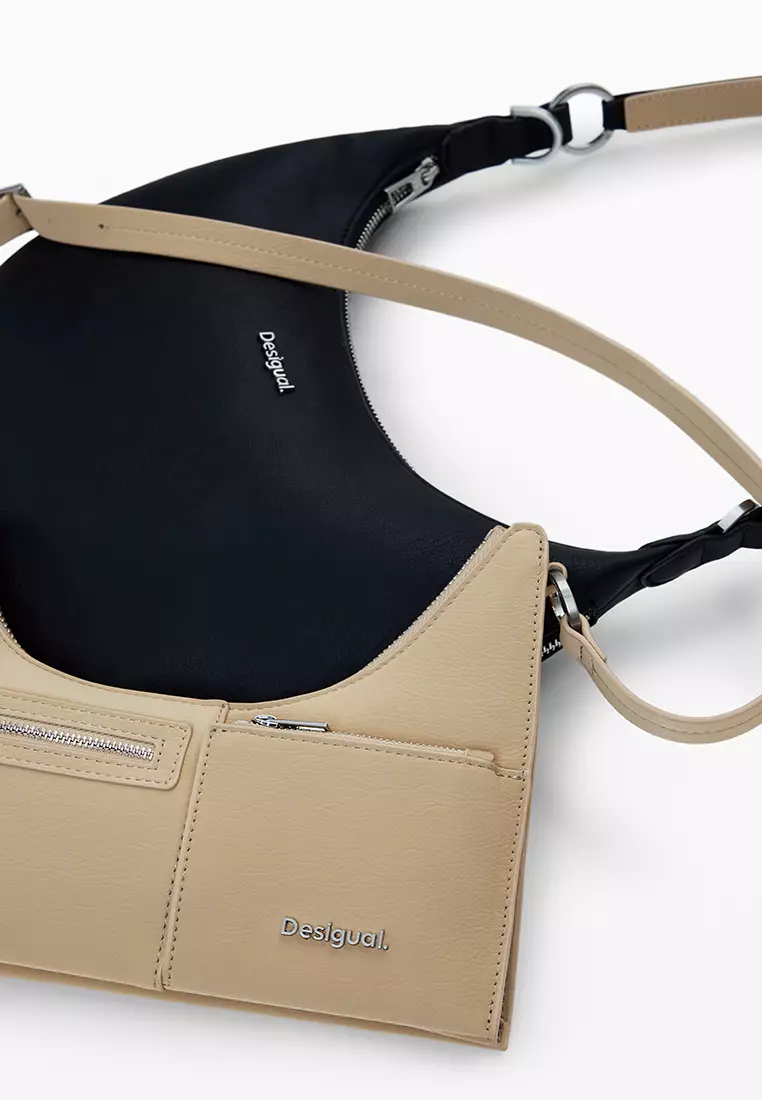 Medium two-tone 2-in-1 bag