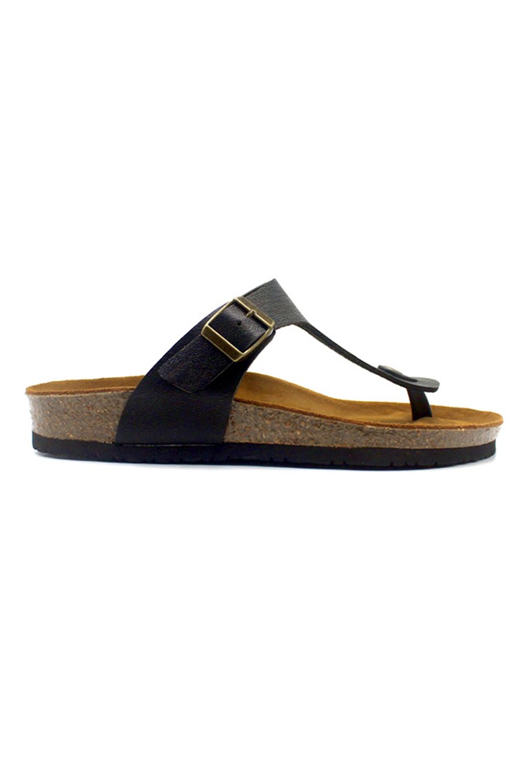 Berlin - Black Leather Sandals & Flip Flops