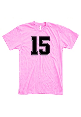 MRL Prints pink Number Shirt 15 T-Shirt Customized Jersey 422EDAA5E8F2ABGS_1