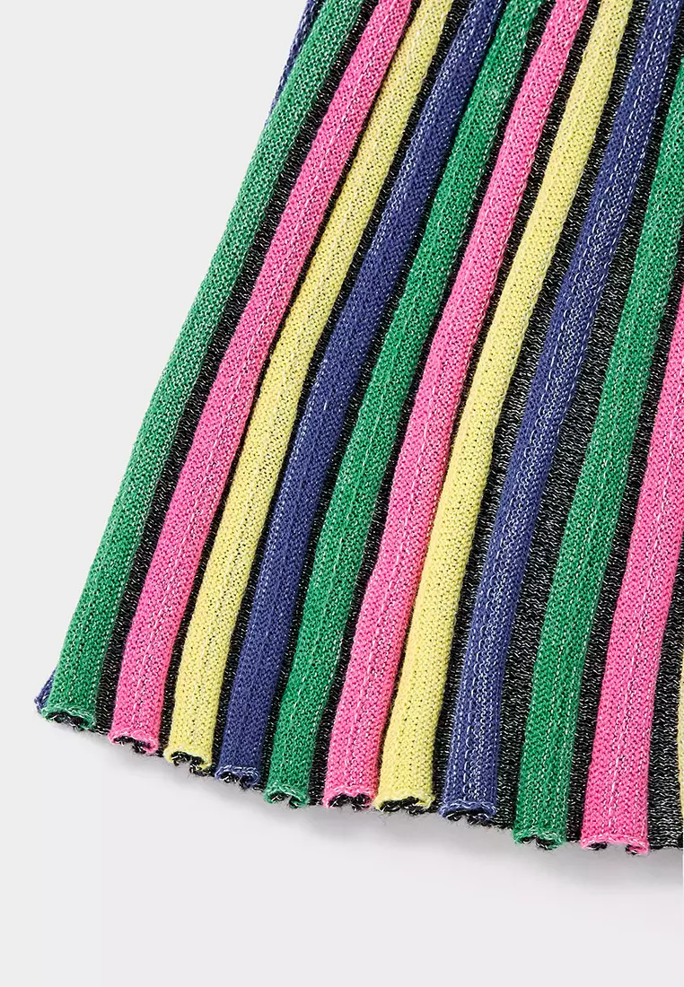 Amelia Rainbow Dress - Multi-Coloured Sparkle Knit Dress