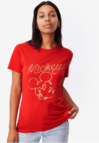 cotton on red shirt