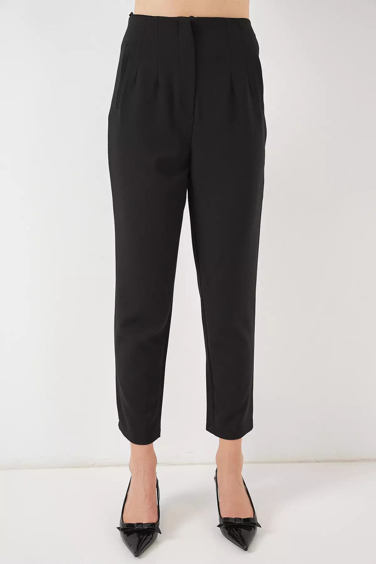 High Waist Ankle Trousers