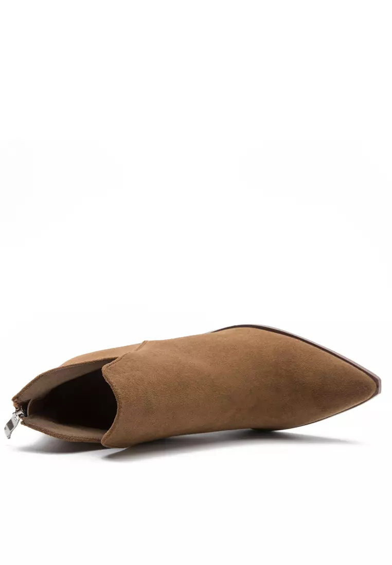 8CM Suede Fabric Ankle Boots WTY1189-6