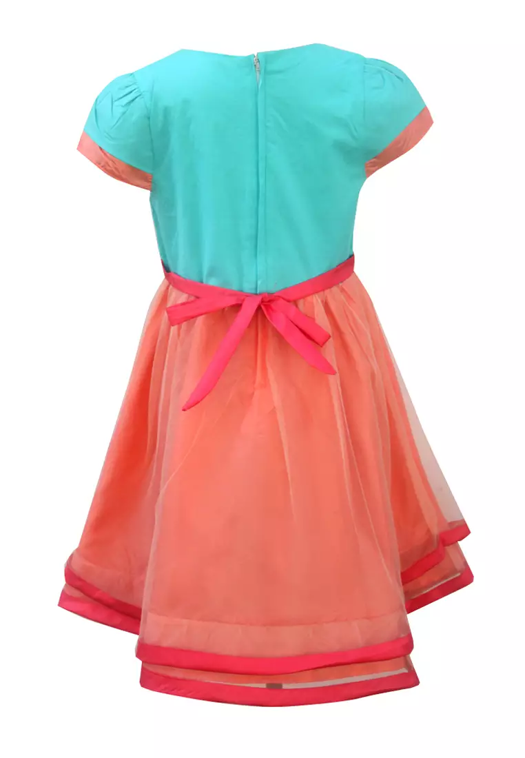 Two Mix Dress Anak Perempuan Fashion Motif Nonik Cantik Usia 1-12 4113