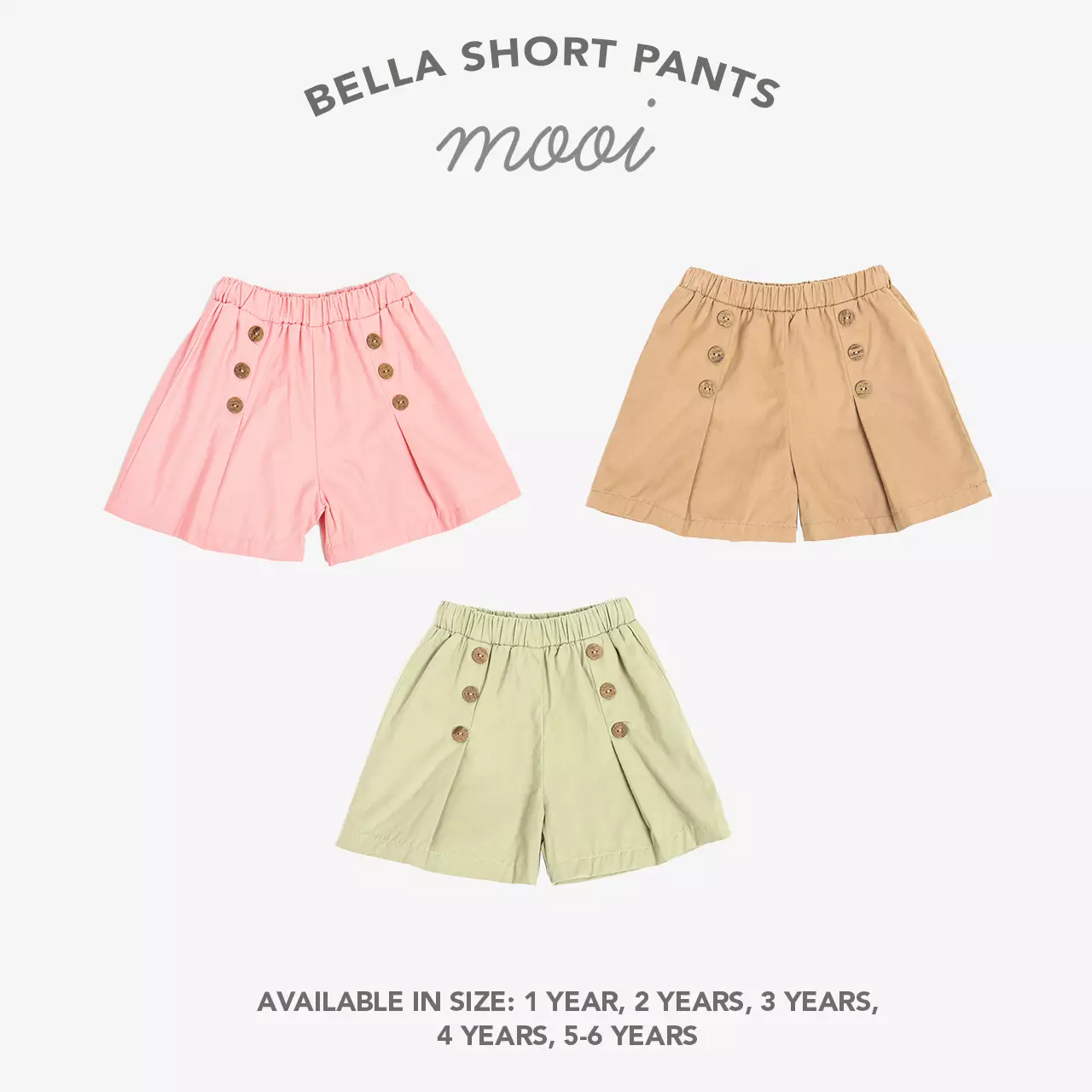 Mooi Celana Pendek Anak Perempuan Bella Short Pants - Green