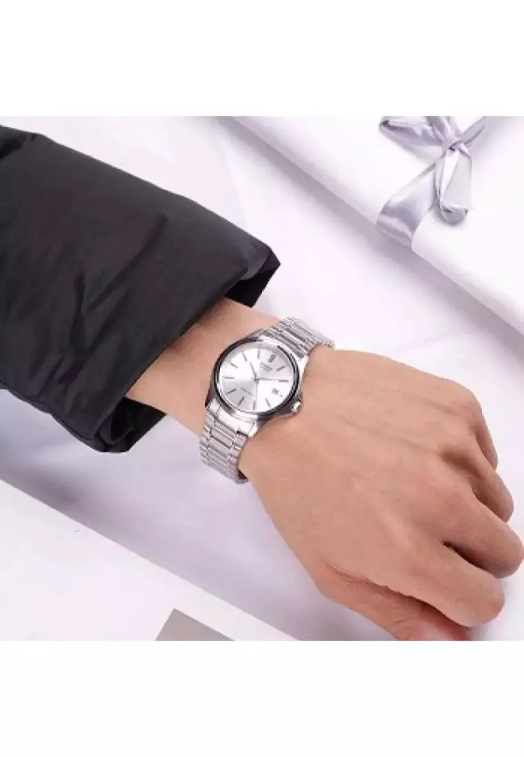 Men's Analog MTP-1183A-7A Stainless Steel Band Casual Watch