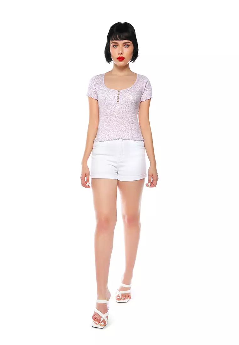 Buy London Rag Purple Floral Floral Ditsy Top 2026 Online | ZALORA