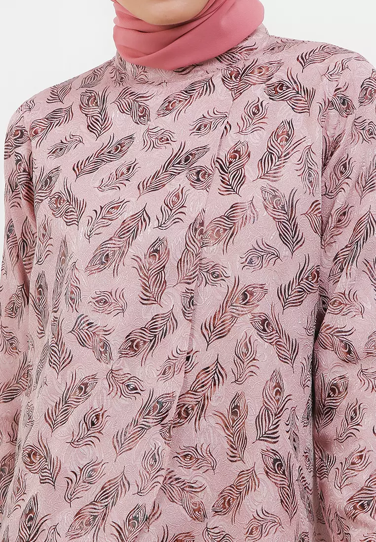 Abiona Assymetrical Blouse In Pink