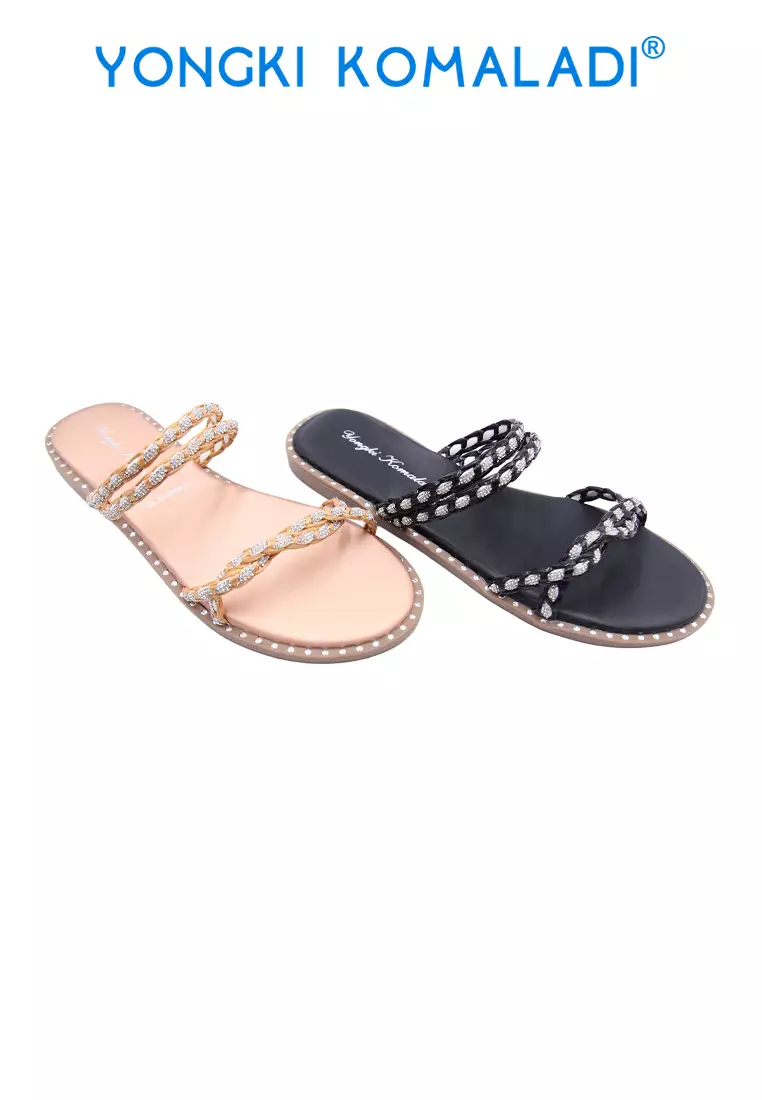 YONGKI KOMALADI ZAPHINE SANDAL PEREMPUAN OL-AT48004-25 ROSEGOLD