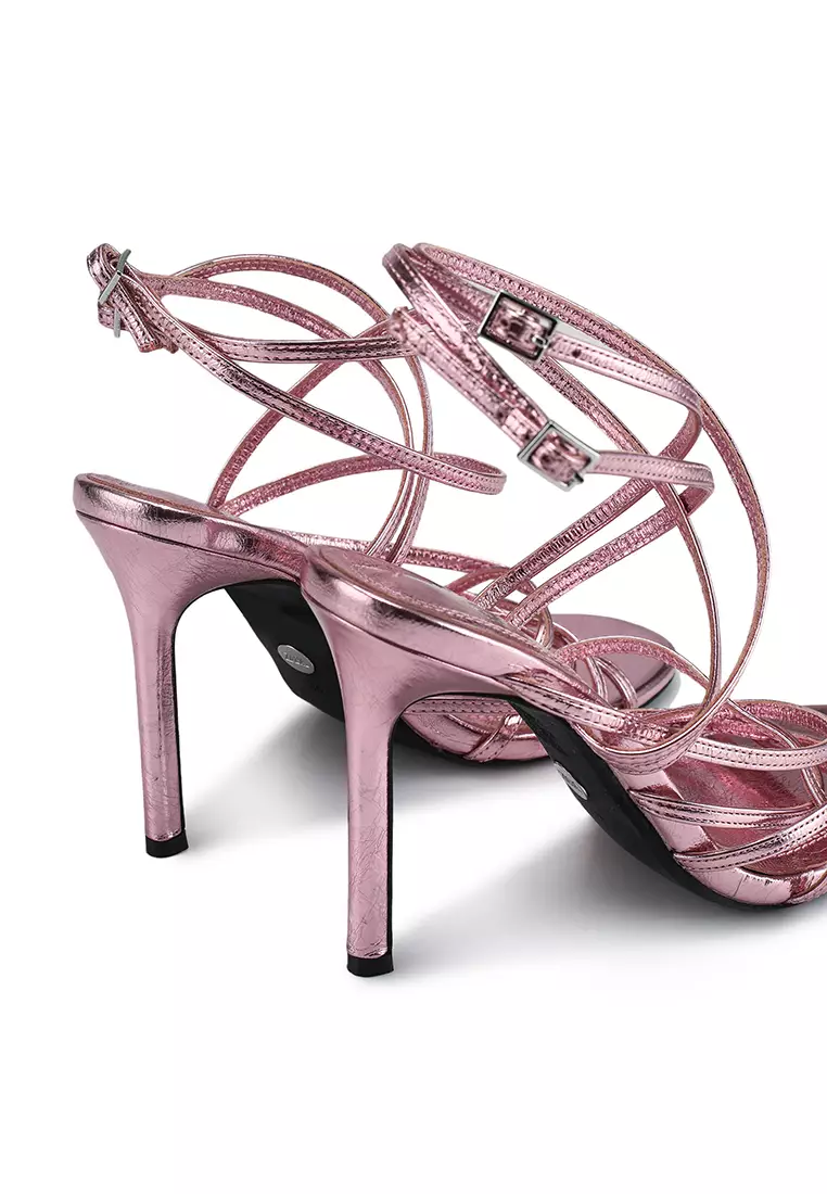 show 出品 ZARA Metallic Strappy Heels 2025 | Buy ZARA Online | ZALORA
