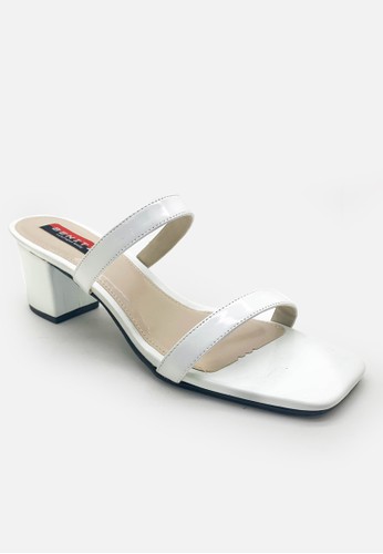 Benitz white Benitz BN 3245-05 Double strap heel sandal F330BSHC61CC2FGS_1