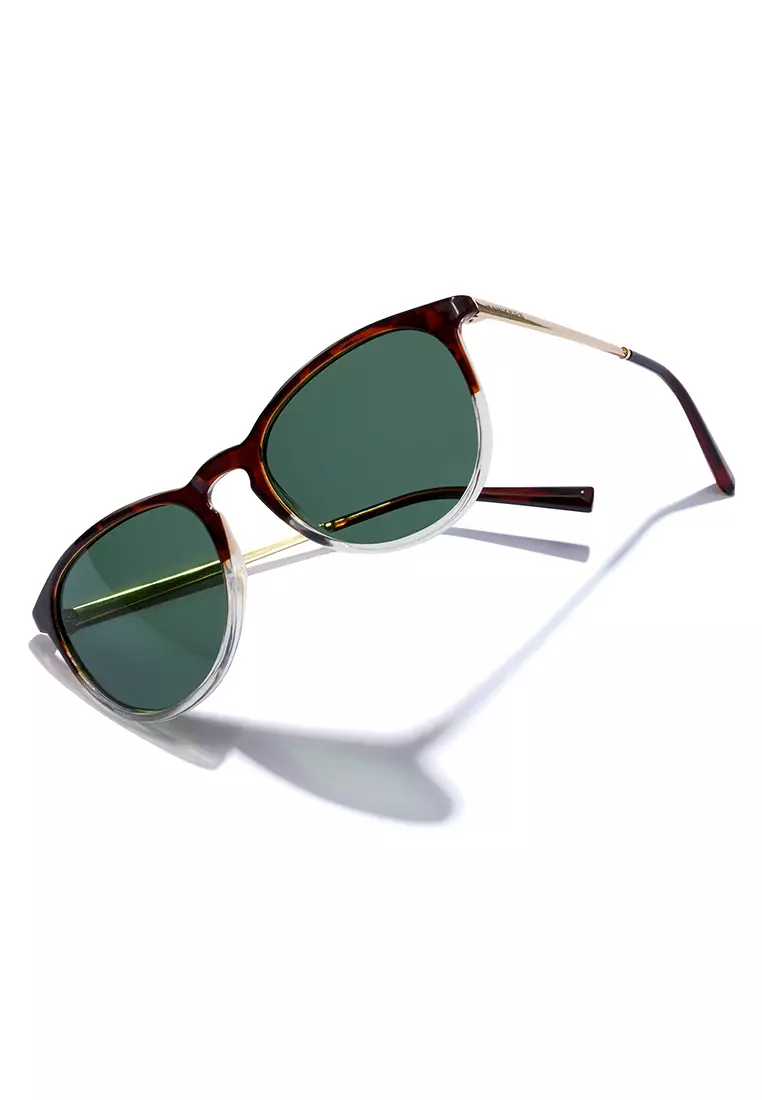 HAWKERS Ollie Polarized White Green Sunglasses For Men And Women, Unisex. Official Product Designed In Spain