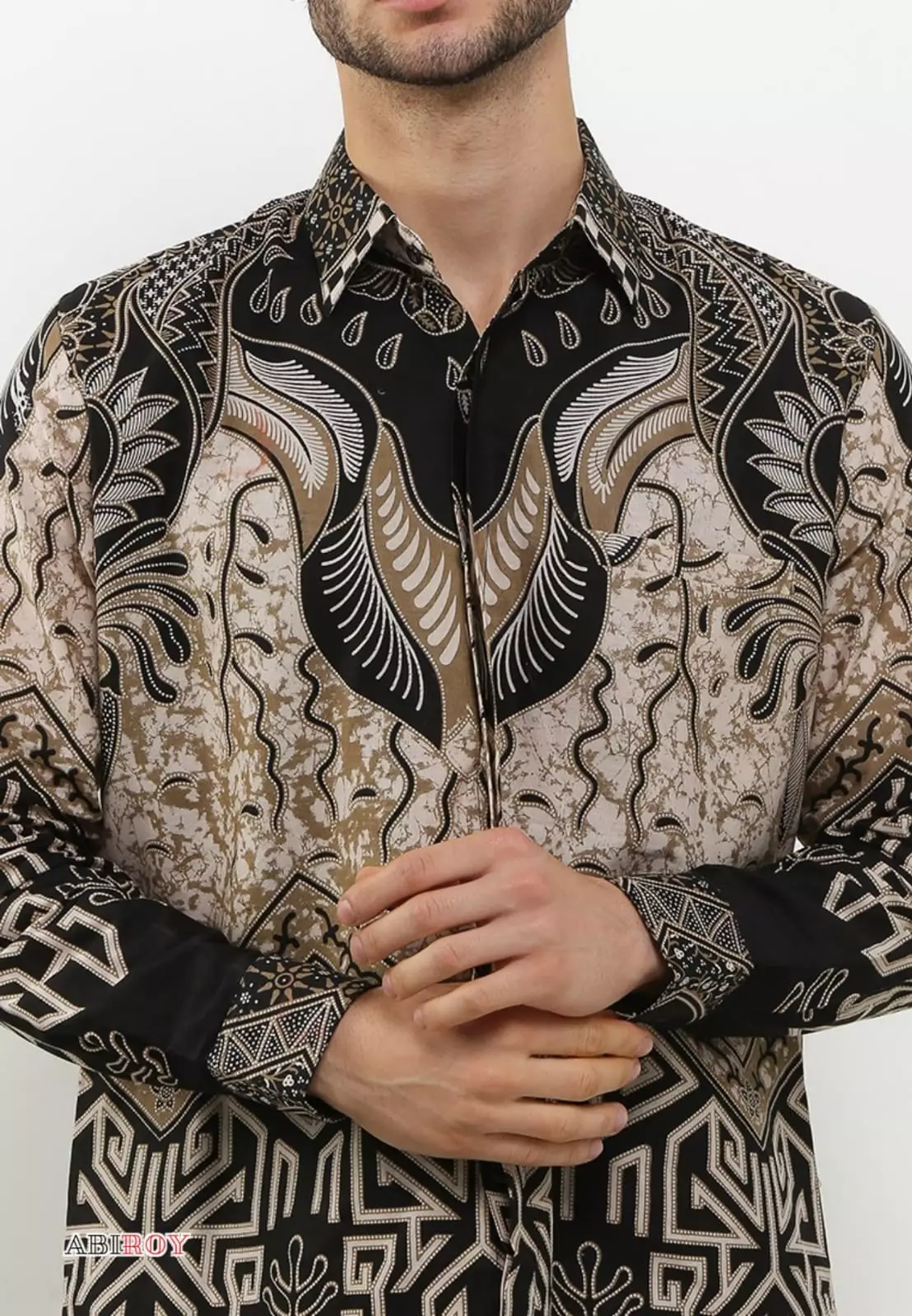Kemeja Batik Pria Premium Slimfit Elegant Modern Lengan Panjang Bagaskara